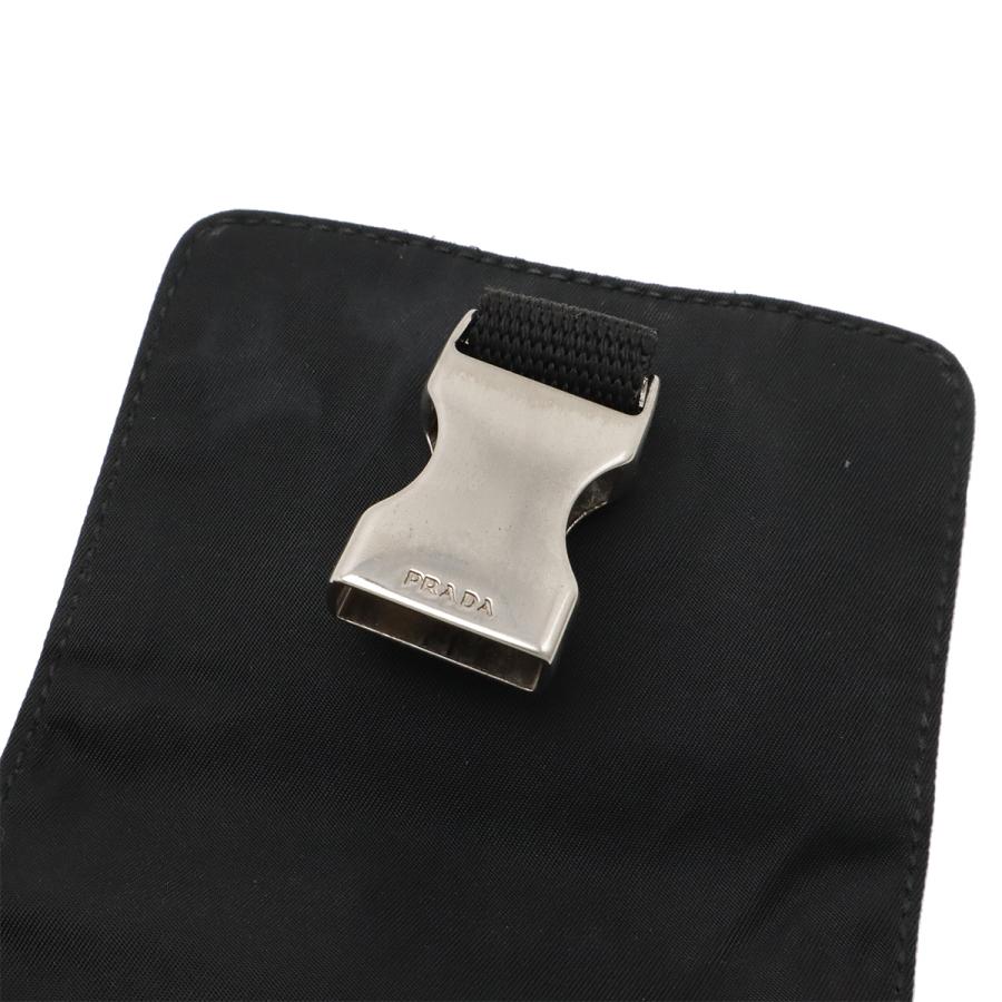 PRADA プラダ トライアングルロゴ ショルダーバッグ ポシェット 2WAY ウエストポーチ ボディバッグ レザー ナイロン NERO 黒 ブラック | PRADA | 08