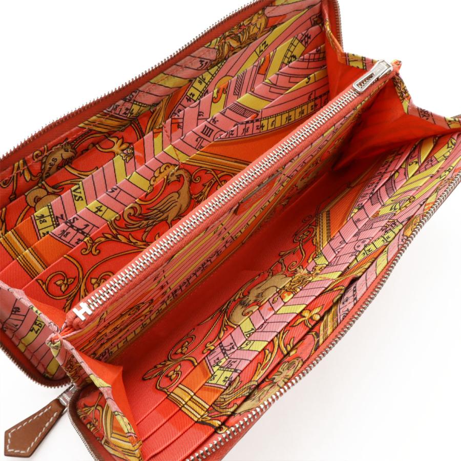 HERMES エルメス アザップロング シルクイン ラウンドファスナー 長財布 ヴォーエプソン レザー ローズジャイプール ピンク系 | HERMES | 04