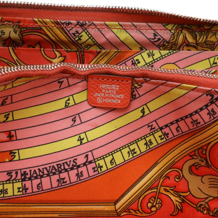 HERMES エルメス アザップロング シルクイン ラウンドファスナー 長財布 ヴォーエプソン レザー ローズジャイプール ピンク系 | HERMES | 07