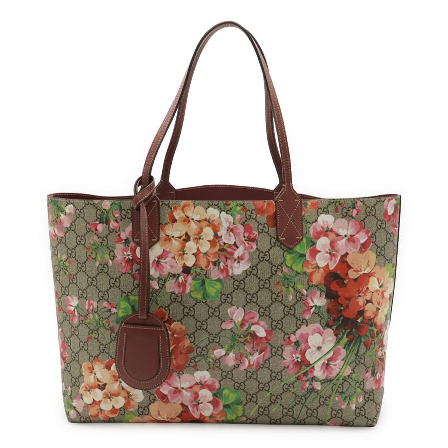 【美品】グッチ トートバッグ ブルームス リバーシブル GGスプリーム 花柄 GUCCI（グッチ） GGブルームス GGスプリーム 花柄 リバーシブル トート