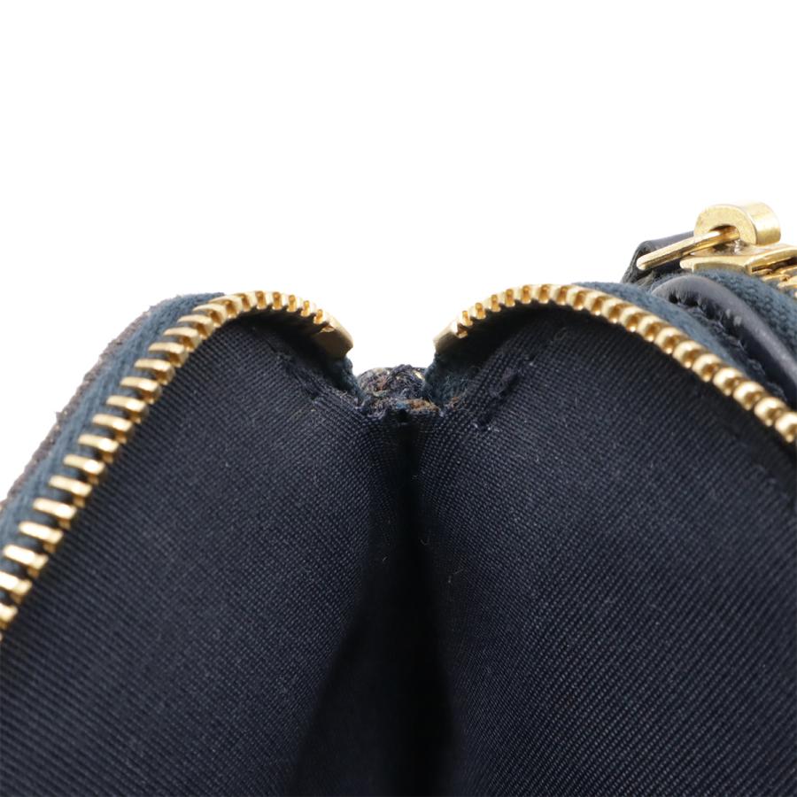 CHANEL シャネル ドーヴィル チェーンウォレット 長財布 クラッチ 2WAY ショルダーバッグ ポシェット キャンバス ラメ ネイビー 紺 | CHANEL | 07