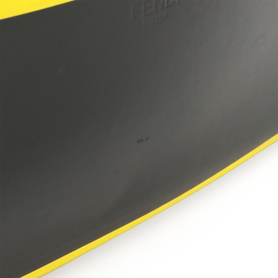 FENDI フェンディ ズッカ柄 バックパック リュックサック PVC レザー カーキブラウン ブラック 黒 イエロー 黄色 シルバー金具 7VZ042 | FENDI | 03