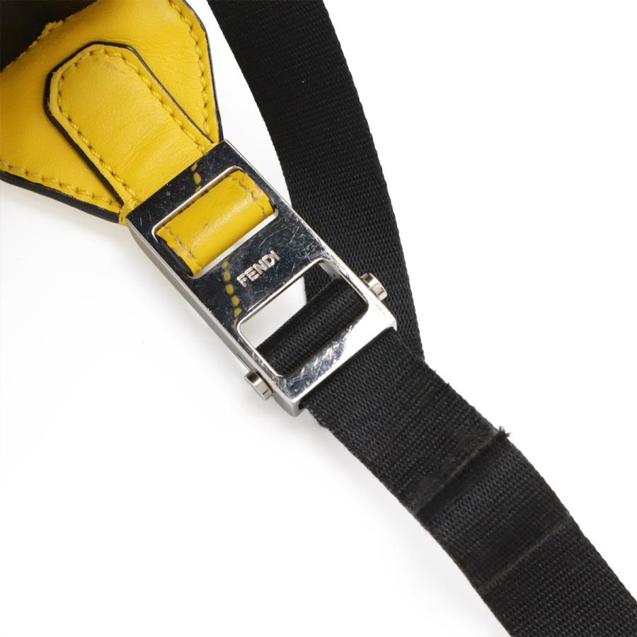 FENDI フェンディ ズッカ柄 バックパック リュックサック PVC レザー カーキブラウン ブラック 黒 イエロー 黄色 シルバー金具 7VZ042 | FENDI | 06