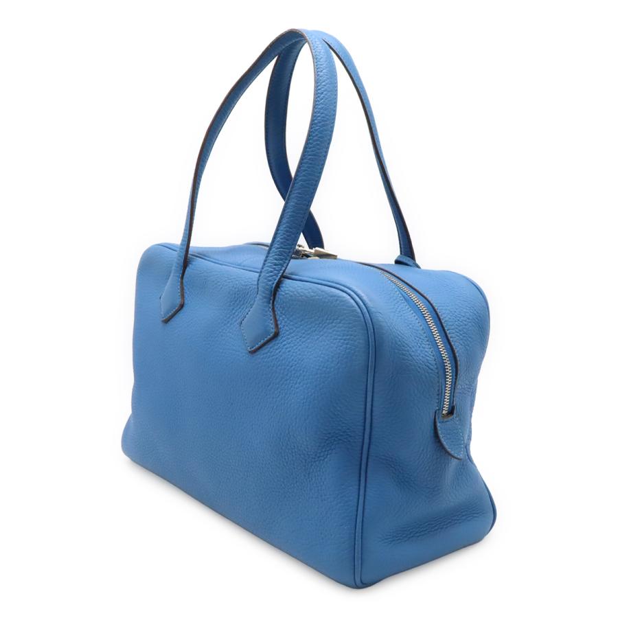 HERMES エルメス ヴィクトリア2 35 ミニボストンバッグ ハンドバッグ ショルダーバッグ トリヨンクレマンス レザー ブルーパラダイス 青 | HERMES | 01