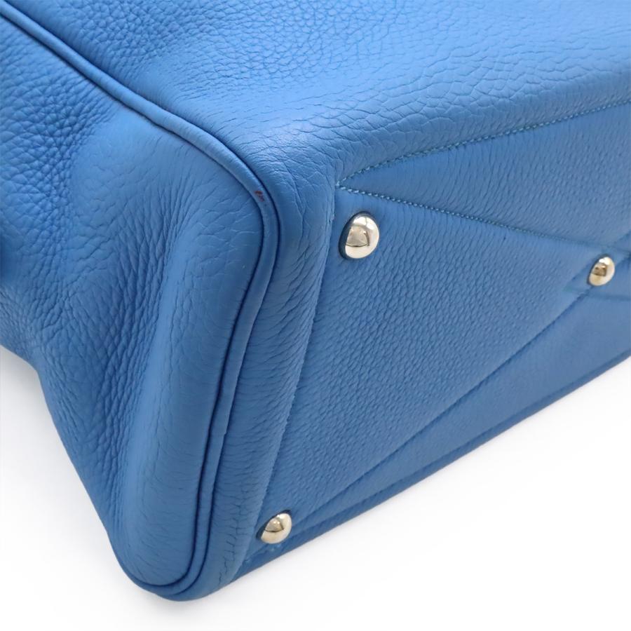 HERMES エルメス ヴィクトリア2 35 ミニボストンバッグ ハンドバッグ ショルダーバッグ トリヨンクレマンス レザー ブルーパラダイス 青 | HERMES | 02