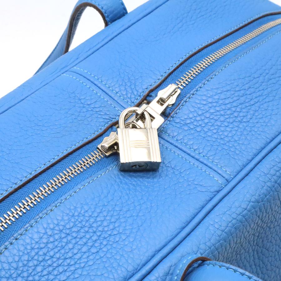 HERMES エルメス ヴィクトリア2 35 ミニボストンバッグ ハンドバッグ ショルダーバッグ トリヨンクレマンス レザー ブルーパラダイス 青 | HERMES | 04