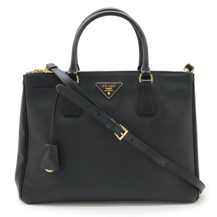 PRADA プラダ SAFFIANO LUX サフィアーノ ハンドバッグ 2WAY ショルダーバッグ レザー NERO 黒 ブラック ゴールド金具 BN2274 | PRADA
