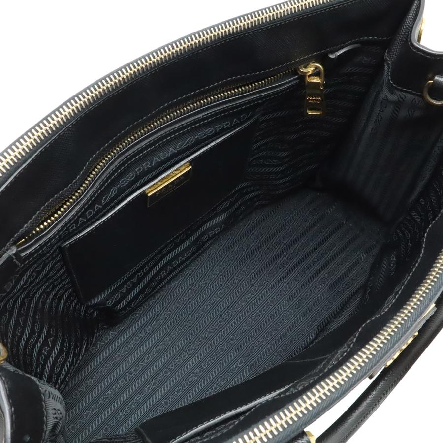 PRADA プラダ SAFFIANO LUX サフィアーノ ハンドバッグ 2WAY ショルダーバッグ レザー NERO 黒 ブラック ゴールド金具 BN2274 | PRADA | 06