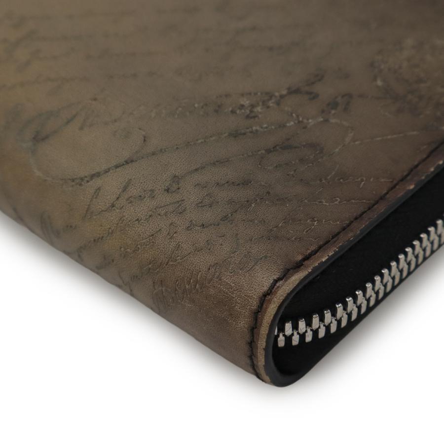 Berluti ベルルッティ カリグラフィー イタウバ ロングジップウォレット ラウンドファスナー 長財布 スクリットレザー グレージュ系 | Berluti | 02