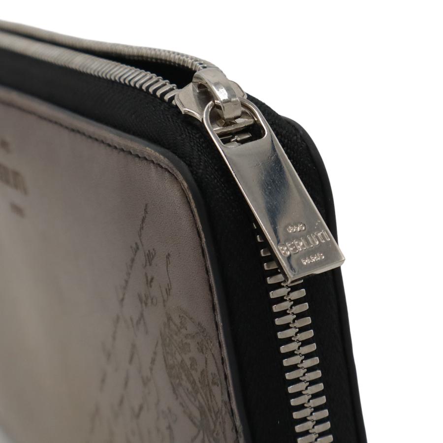 Berluti ベルルッティ カリグラフィー イタウバ ロングジップウォレット ラウンドファスナー 長財布 スクリットレザー グレージュ系 | Berluti | 03