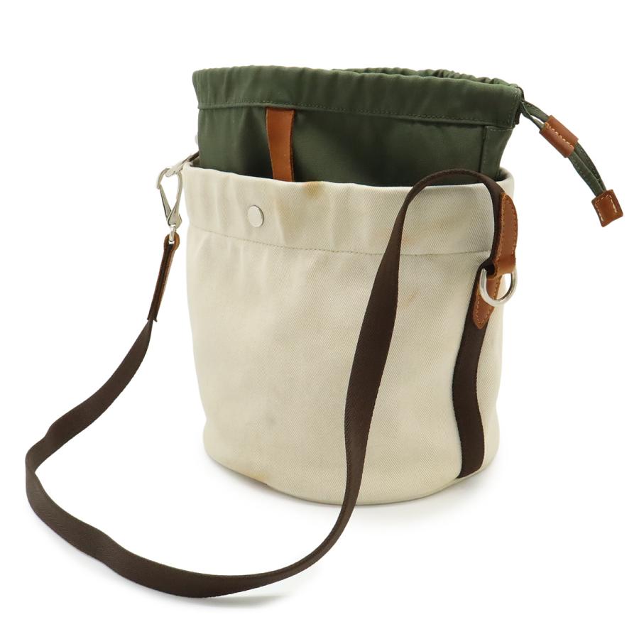 HERMES エルメス サック ド パンサージュ トートバッグ 2WAY ショルダーバッグ キャンバス ベージュ カーキグリーン バッグインバッグ付 | HERMES | 01