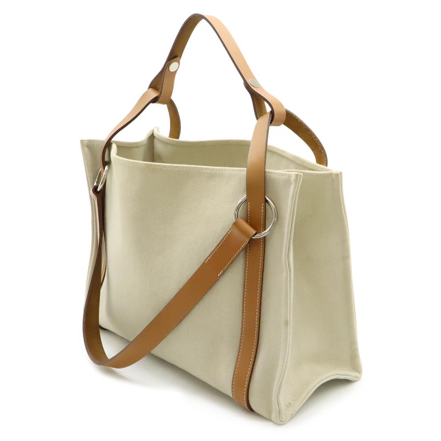 エルメス HERMES カバリコル カバン トートバッグ 肩掛け ショルダーバッグ フェルト P□刻 グレー HERMES（エルメス） カバリコル トートバッグ ショルダーバッグ