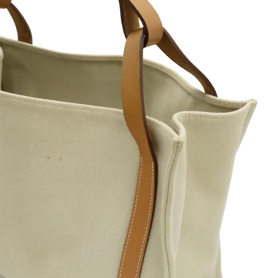 エルメス HERMES カバリコル ハンドバッグ ショルダーバッグ トートバッグ 2WAYバッグ  ショルダーバッグ レザー/キャンバス P□刻 オレンジ HERMES（エルメス） カバリコル トートバッグ ショルダーバッグ