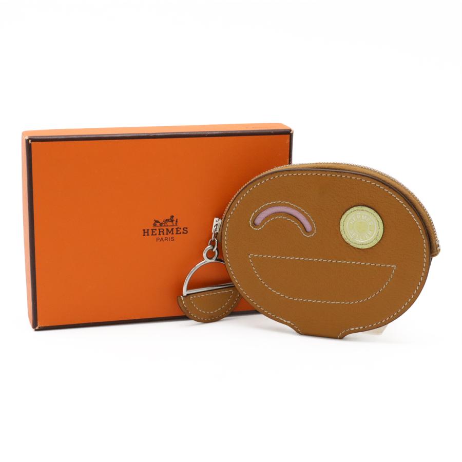 HERMES エルメス インザループ ウィンク コインケース 小銭入れ コインパース ポーチ シェーブル レザー キャラメル モーヴシルベストル | HERMES | 08