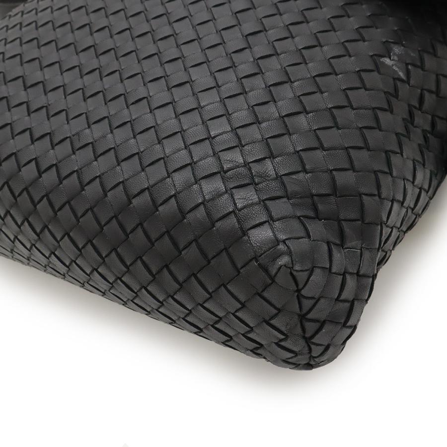 BOTTEGA VENETA ボッテガ ヴェネタ ボッテガベネタ イントレチャート ショルダーバッグ メッセンジャーバッグ 斜め掛け レザー ブラック | BOTTEGA VENETA | 02