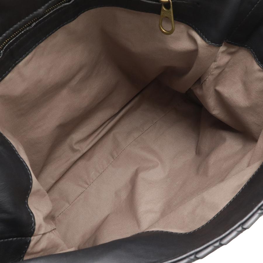 BOTTEGA VENETA ボッテガ ヴェネタ ボッテガベネタ イントレチャート ショルダーバッグ メッセンジャーバッグ 斜め掛け レザー ブラック | BOTTEGA VENETA | 04
