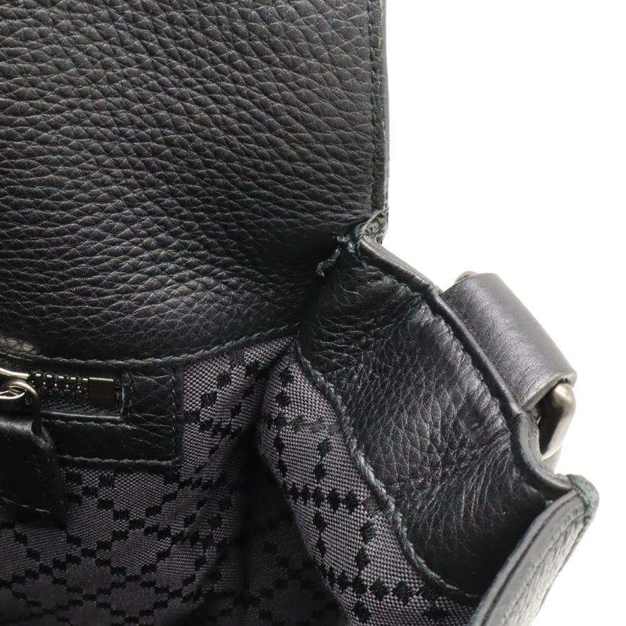 GUCCI グッチ メッセンジャーバッグ ショルダーバッグ 斜め掛け レザー ブラック 黒 387091 | GUCCI | 07