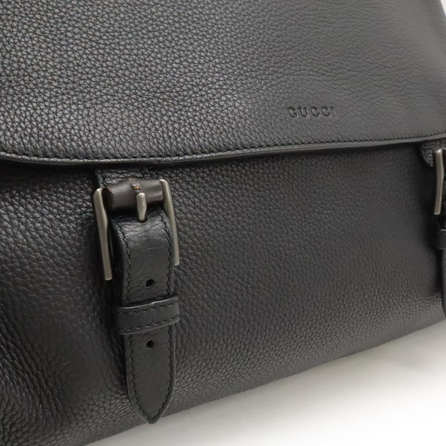 GUCCI グッチ メッセンジャーバッグ ショルダーバッグ 斜め掛け レザー ブラック 黒 387091 | GUCCI | 08
