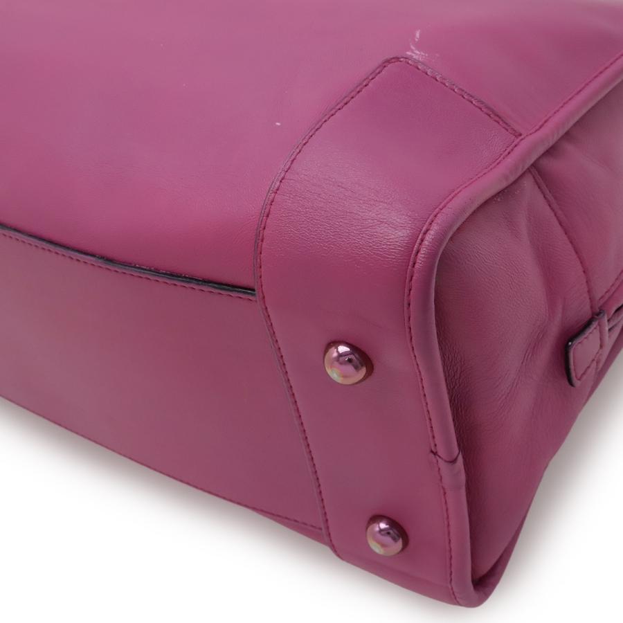 LOEWE ロエベ アマソナ36 アナグラム ハンドバッグ ミニボストンバッグ ハンドバッグ  レザー パープル 紫 | LOEWE | 02