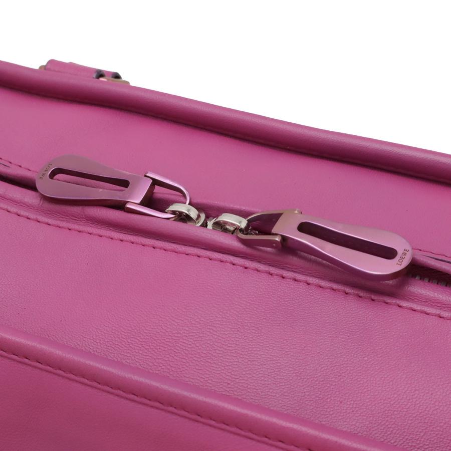 LOEWE ロエベ アマソナ36 アナグラム ハンドバッグ ミニボストンバッグ ハンドバッグ  レザー パープル 紫 | LOEWE | 03