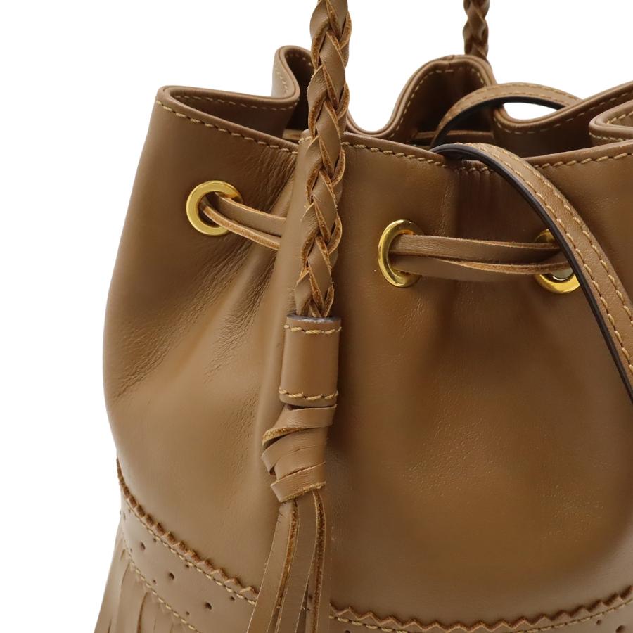 J&M DAVIDSON ジェイ&エム デヴィットソン フリンジカーニバル M ショルダーバッグ 巾着型 トートバッグ 肩掛け レザーブラウン 茶 |  | 04