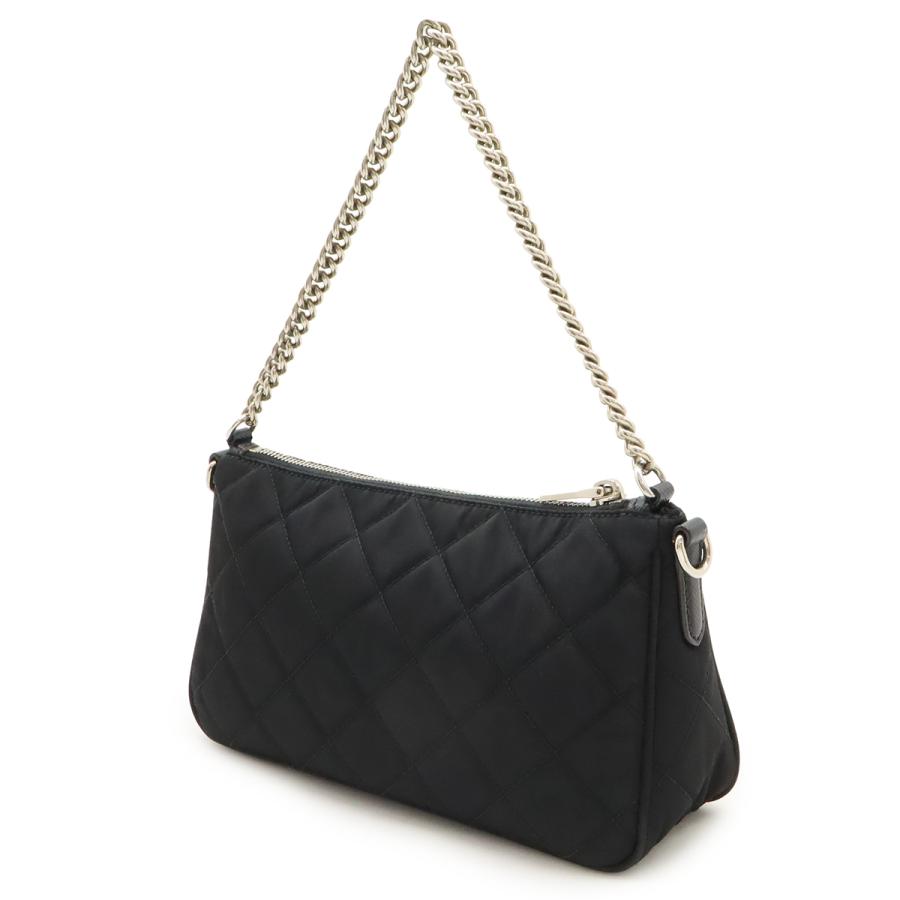 PRADA プラダ TESSUTO IMPUNTU ハンドバッグ チェーンショルダー キルティング ナイロン NERO ブラック 黒 国内アウトレット購入品 | PRADA | 01