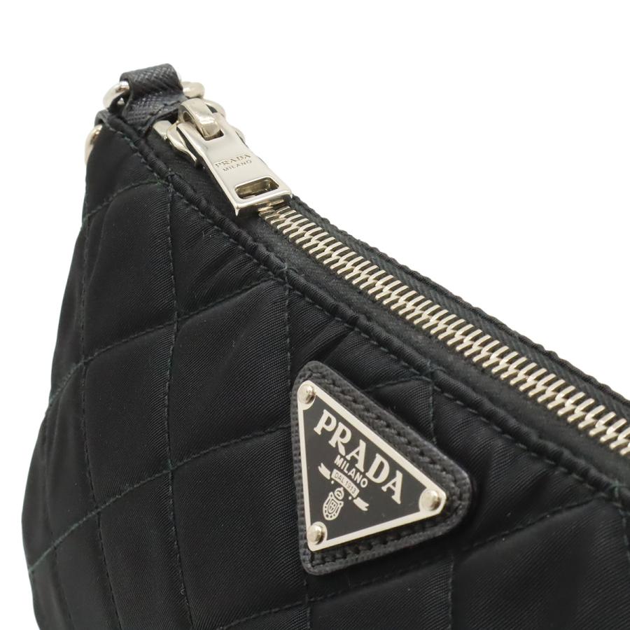PRADA プラダ TESSUTO IMPUNTU ハンドバッグ チェーンショルダー キルティング ナイロン NERO ブラック 黒 国内アウトレット購入品 | PRADA | 05