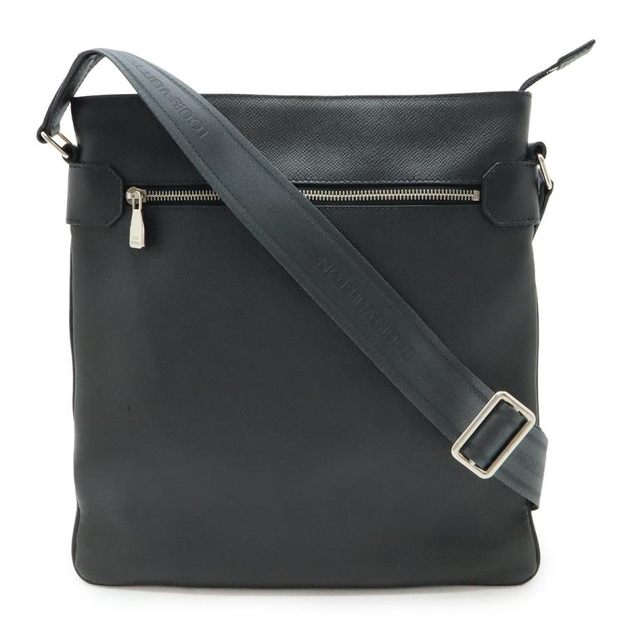 LOUIS VUITTON ルイ ヴィトン タイガ サシャ ショルダーバッグ 斜め掛け マチなし レザー アルドワーズ 黒 ブラック M32712 | LOUIS VUITTON