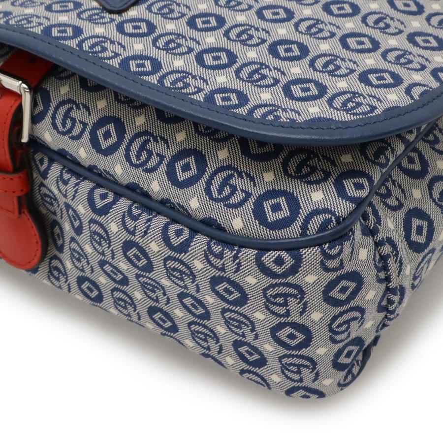 GUCCI グッチ チルドレンズ キッズライン メッセンジャーバッグ ショルダーバッグ スター 星柄 キャンバス レザー ブルー 青 レッド 赤 | GUCCI | 02