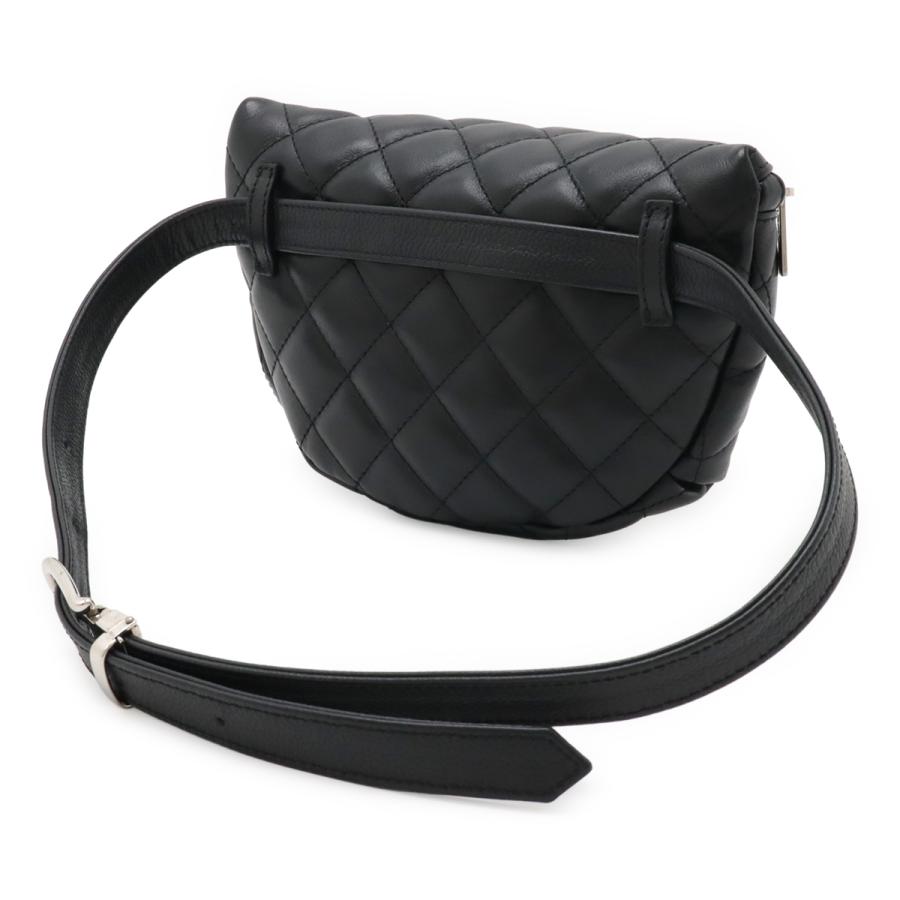 CHANEL シャネル マトラッセ ベルトバッグ ボディバッグ ウエストポーチ 非売品 スタッフ用 レザー ブラック 黒 シルバー金具_1