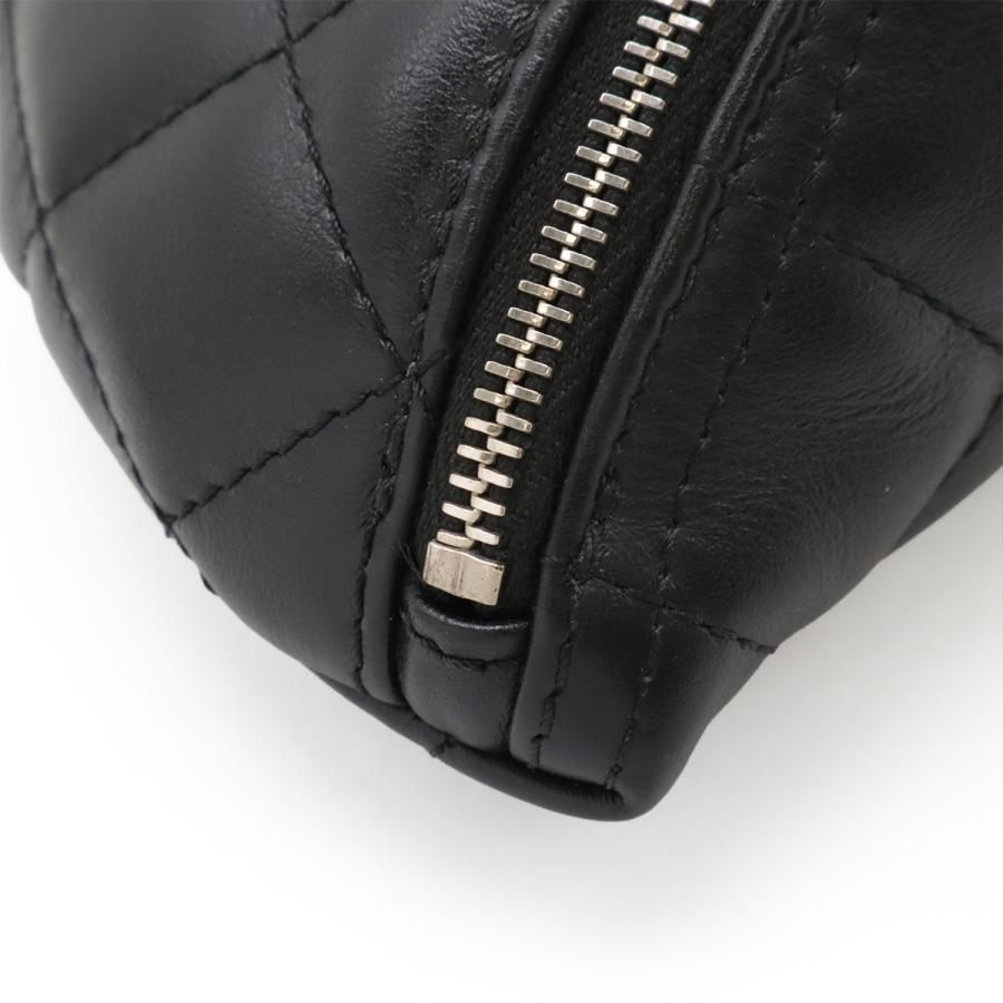 CHANEL シャネル マトラッセ ベルトバッグ ボディバッグ ウエストポーチ 非売品 スタッフ用 レザー ブラック 黒 シルバー金具_2