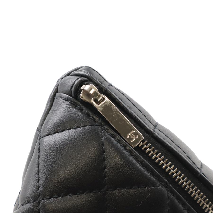 CHANEL シャネル マトラッセ ベルトバッグ ボディバッグ ウエストポーチ 非売品 スタッフ用 レザー ブラック 黒 シルバー金具_3