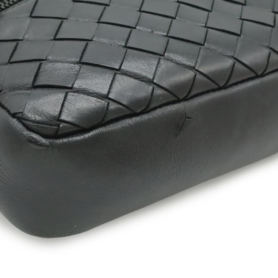 ✨美品✨ボッテガベネタ イントレチャート ウエストバッグ レザー ブラック BOTTEGA VENETA（ボッテガ・ヴェネタ） ボッテガ ヴェネタ ボッテガ