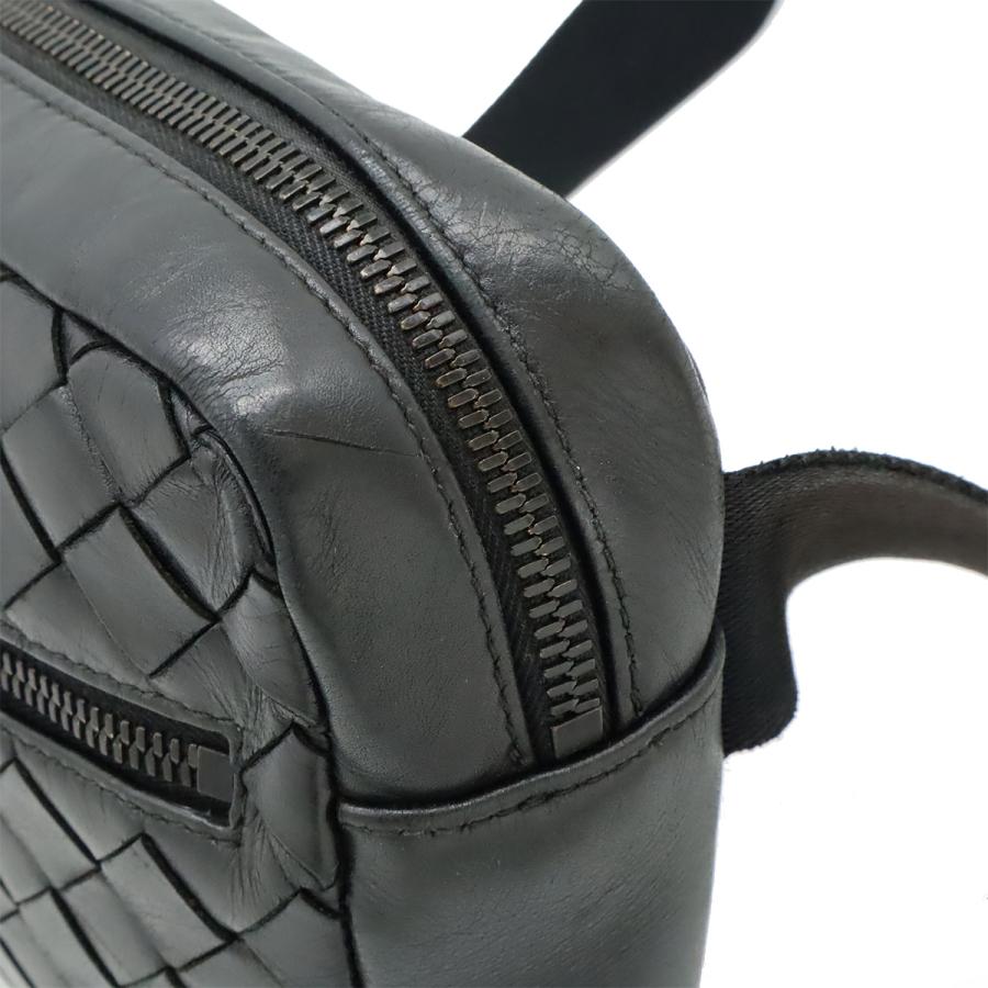 BOTTEGA VENETA ボッテガ ヴェネタ ボッテガベネタ イントレチャート ベルトバッグ ボディバッグ ウエストバッグ レザー ブラック 黒 | BOTTEGA VENETA | 05