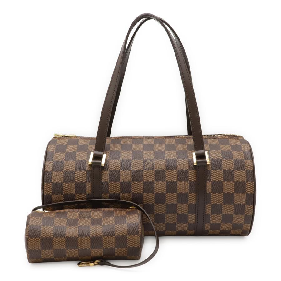 LOUIS VUITTON ルイ ヴィトン ダミエ パピヨン30 ハンドバッグ ショルダーバッグ セミショルダー ポーチ付き N51303 LOUIS VUITTON（ルイ・ヴィトン） ルイ ヴィトン ダミエ パピヨン30