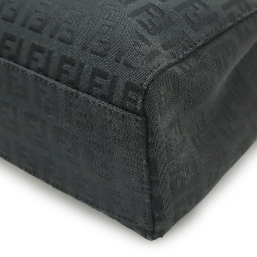 FENDI フェンディ ズッキーノ ズッカ柄 ハンドバッグ ミニトート トートバッグ キャンバス レザー ブラック 黒 シルバー金具 8BH132 | FENDI | 02
