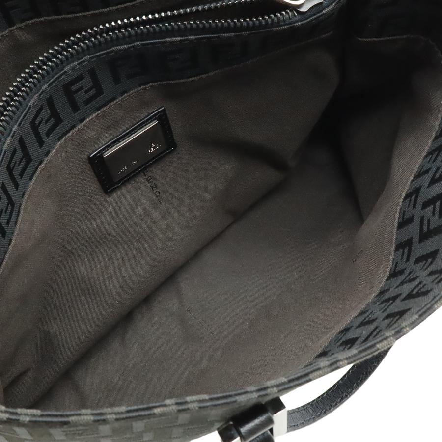 FENDI フェンディ ズッキーノ ズッカ柄 ハンドバッグ ミニトート トートバッグ キャンバス レザー ブラック 黒 シルバー金具 8BH132 | FENDI | 05