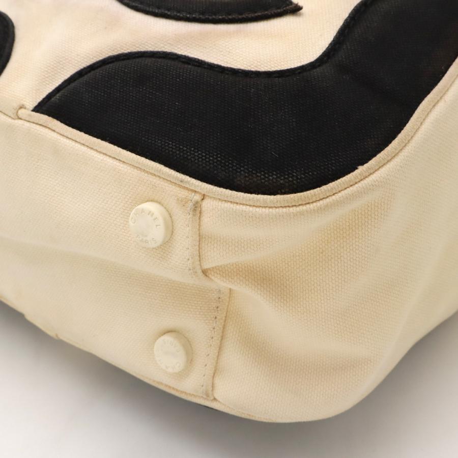 CHANEL シャネル ココマーク マシュマロバッグ トートバッグ ハンドバッグ キャンバス アイボリー 白 ブラック 黒 A24224 | CHANEL | 02