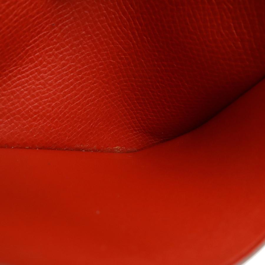 【美品】エルメス ベアン クラシック ボックスカーフ 二つ折り 長財布 オレンジ HERMES（エルメス） ベアン クラシック 2つ折長財布 二つ折り長財布