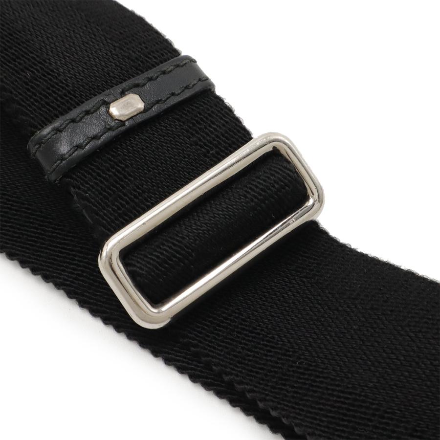 GUCCI グッチ ディアマンテ ショルダーバッグ 斜め掛け ナイロン レザー ブラック 黒 グレー シルバー金具 270410 | GUCCI | 05