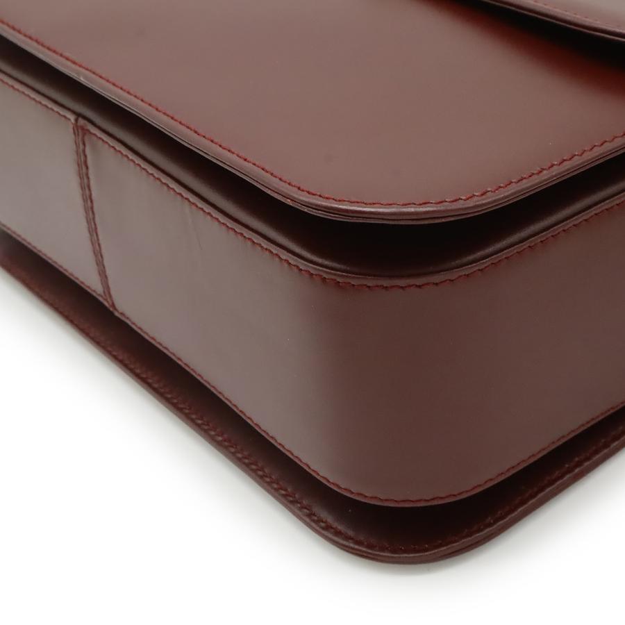 Cartier カルティエ マスト ドゥ カルティエ マストライン ショルダーバッグ 斜め掛け レザー ボルドー 赤 | Cartier | 02