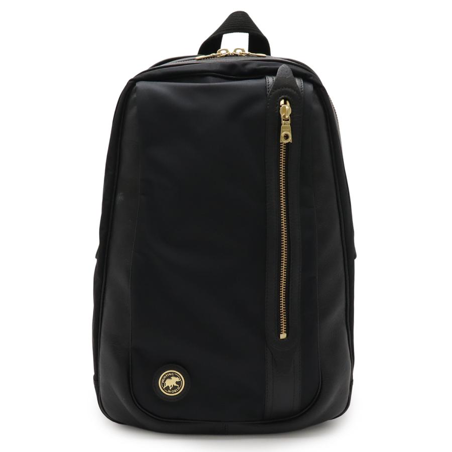 HUNTING WORLD ハンティングワールド ナイロン×レザー バックパック Hunting World（ハンティング・ワールド） ハンティング ワールド