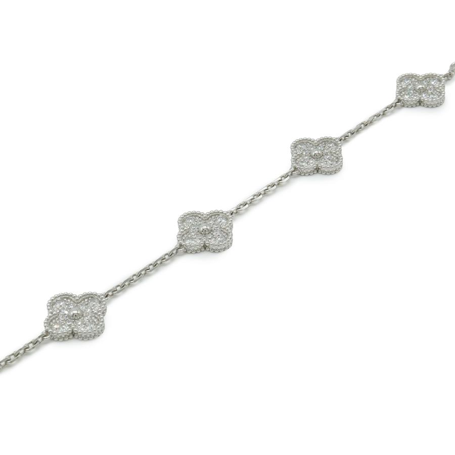 Van Cleef & Arpels ヴァン クリーフ & アーペル ヴィンテージ アルハンブラ ブレスレット 5モチーフ K18WG ダイヤモンド D2.41ct | Van Cleef ＆ Arpels | 03