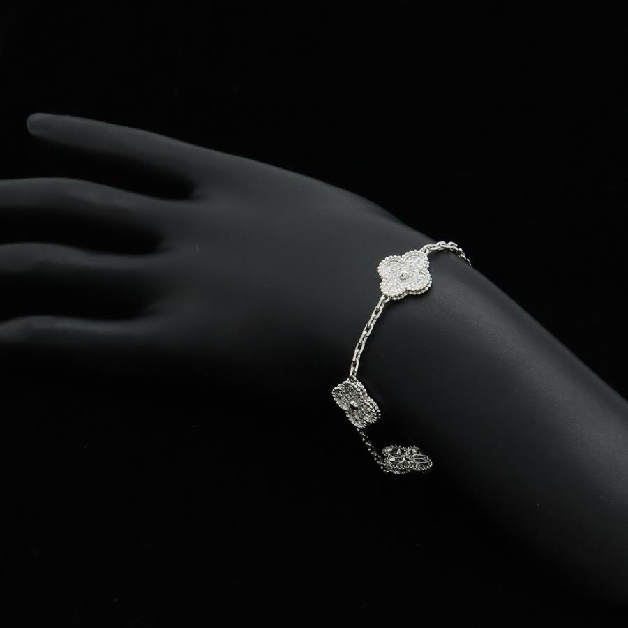Van Cleef & Arpels ヴァン クリーフ & アーペル ヴィンテージ アルハンブラ ブレスレット 5モチーフ K18WG ダイヤモンド D2.41ct | Van Cleef ＆ Arpels | 04