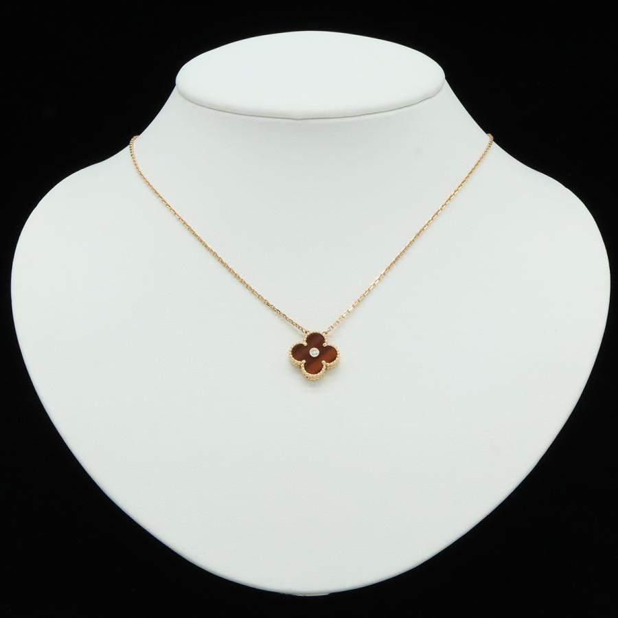 Van Cleef & Arpels ヴァン クリーフ & アーペル ヴィンテージ アルハンブラ ネックレス K18PG ブルズアイ 1PD 2017年クリスマス限定 | Van Cleef ＆ Arpels | 06