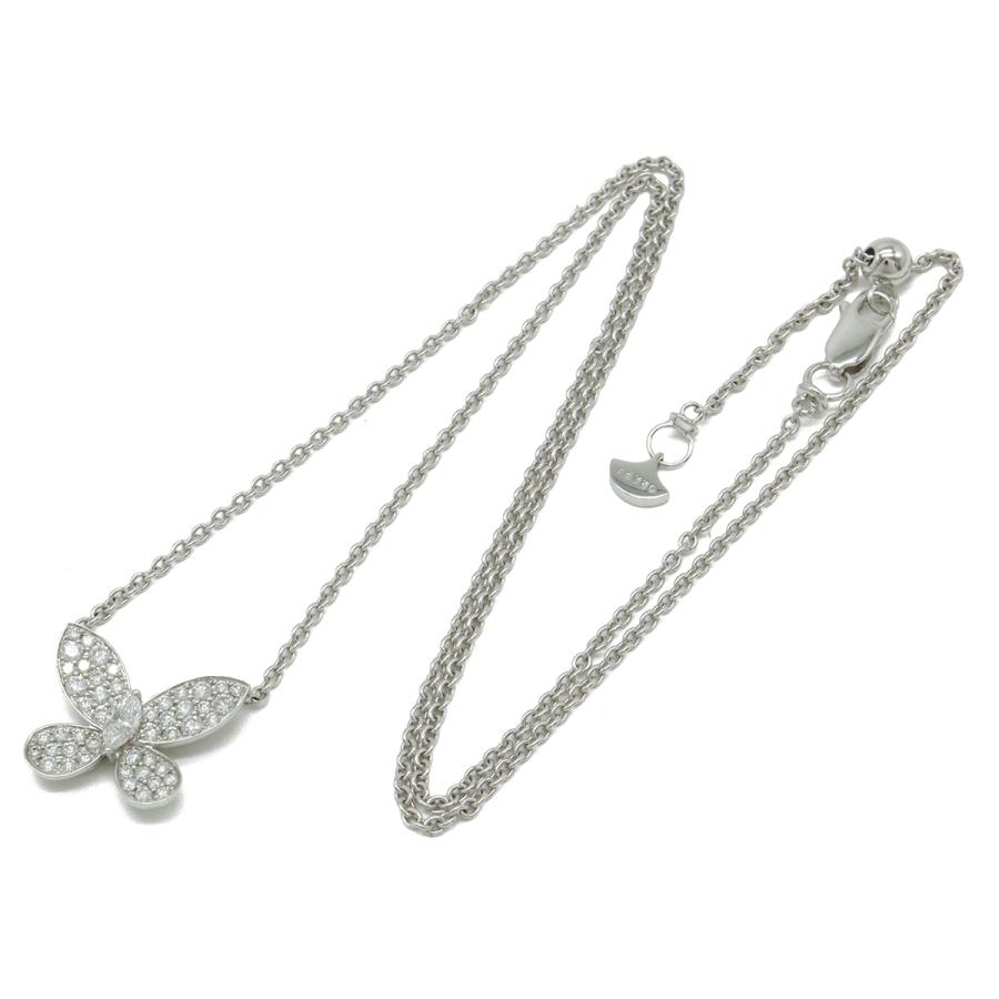 GRAFF グラフ パヴェ バタフライ ダイヤモンド ミニ ペンダント ネックレス K18WG ホワイトゴールド ダイヤモンド D0.55ct RGP550 |  | 01