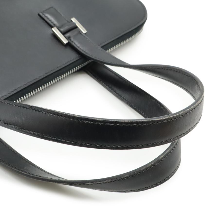 HERMES エルメス エスカパーダ ハンドバッグ トートバッグ ボックスカーフ BOXカーフ レザー ブラック 黒 シルバー金具 □E刻印 | HERMES | 03