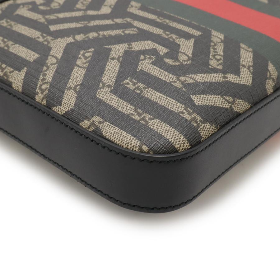 GUCCI グッチ GGカレイド GGスプリーム ウェブライン ショルダーバッグ メッセンジャーバッグ ビー 蜂 PVC レザー ベージュ ブラック | GUCCI | 02