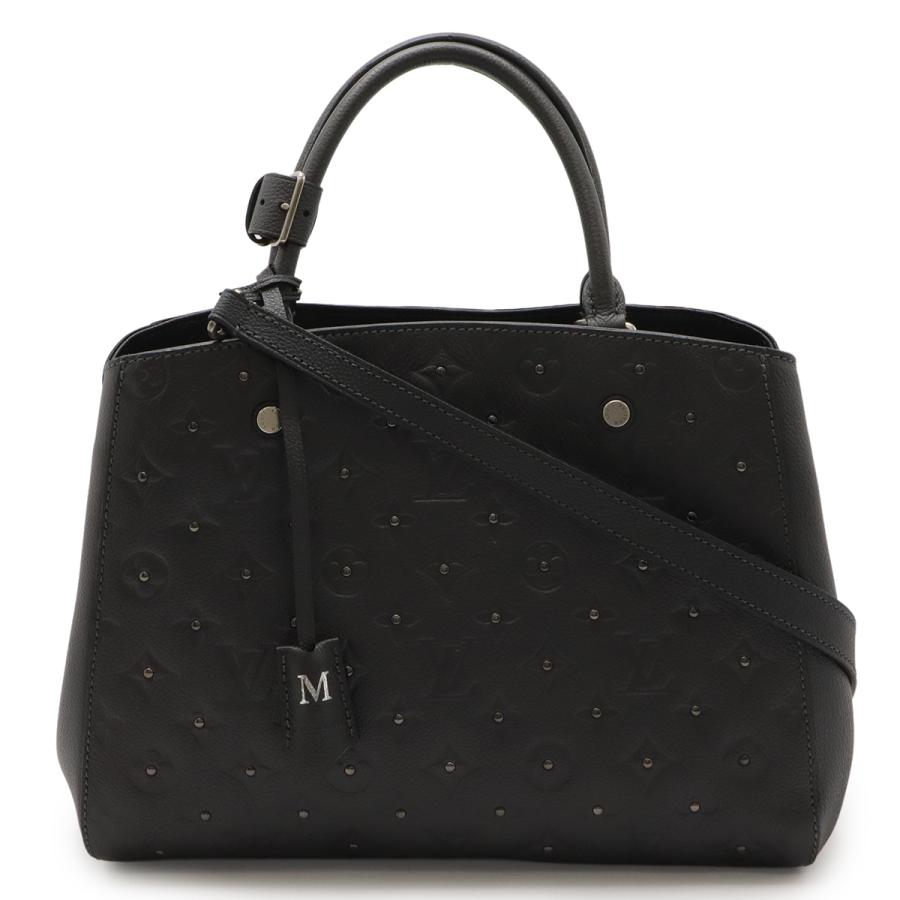 LOUIS VUITTON ルイ ヴィトン モノグラムアンプラント モンテーニュMM ハンドバッグ 2WAY ショルダーバッグ ノワール 黒 ブラック M41048 LOUIS VUITTON（ルイ・ヴィトン） ルイ ヴィトン モノグラムアン