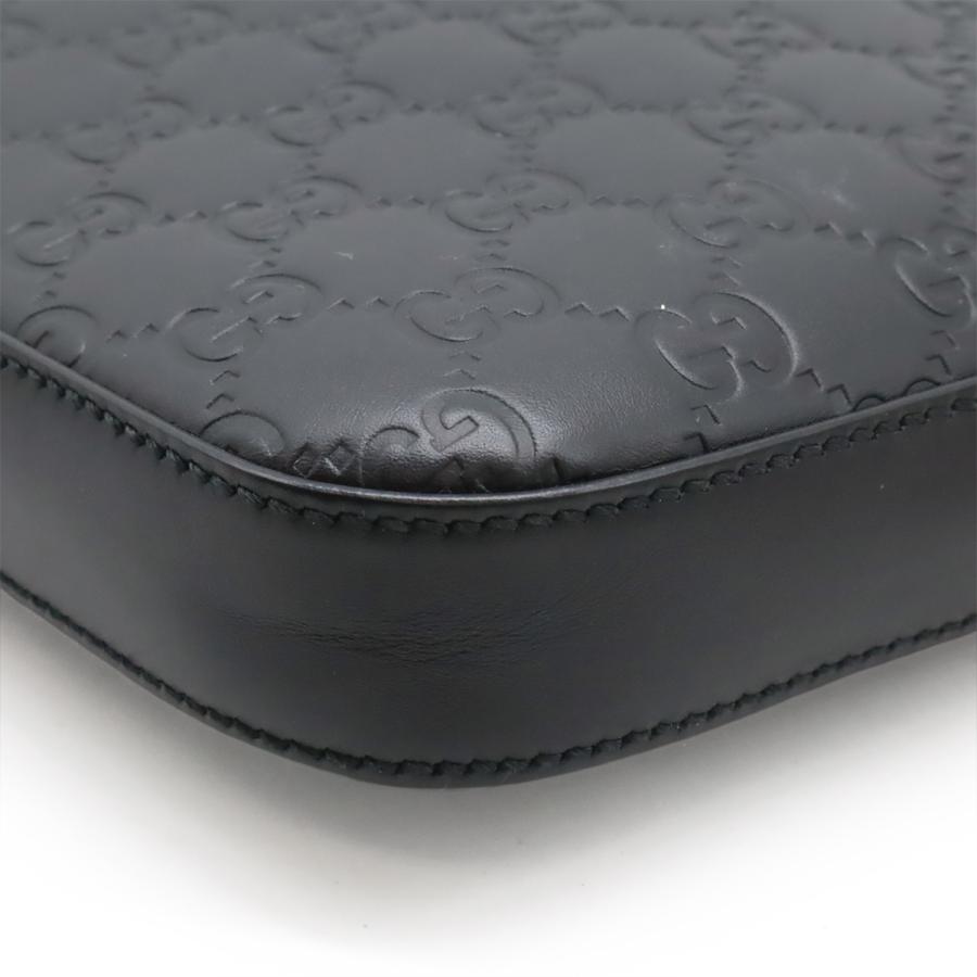 GUCCI グッチ グッチシマ ショルダーバッグ 斜め掛け レザー ブラック 黒 シルバー金具 406408 | GUCCI | 02